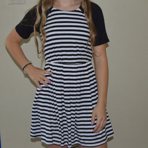 Kids Striped Copper Key Dress